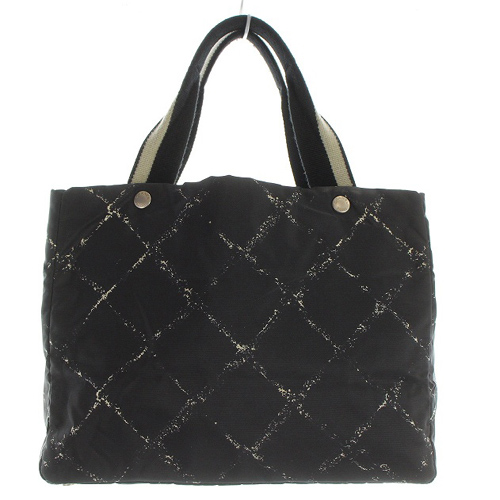 CHANEL シャネル　旧トラベルライン　ブラック　黒　トートバッグ　美品 楽天市場】ｼｬﾈﾙ CHANEL ﾄｰﾄﾊﾞｯｸﾞ ﾆｭｰﾄﾗﾍﾞﾙﾗｲﾝ 黒 【中古】(63304
