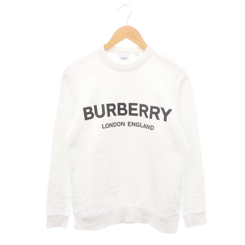 【BURBERRY 】メンズ　ホワイト トレーナー BURBERRY 】メンズ ホワイト トレーナー ホワイト（白）系 Burberry