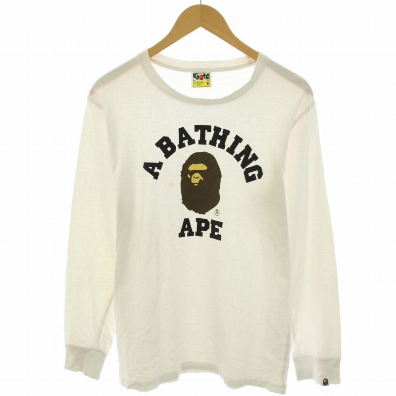 アベイシングエイプ A BATHING APE Tシャツ カットソー ロンT クルー 