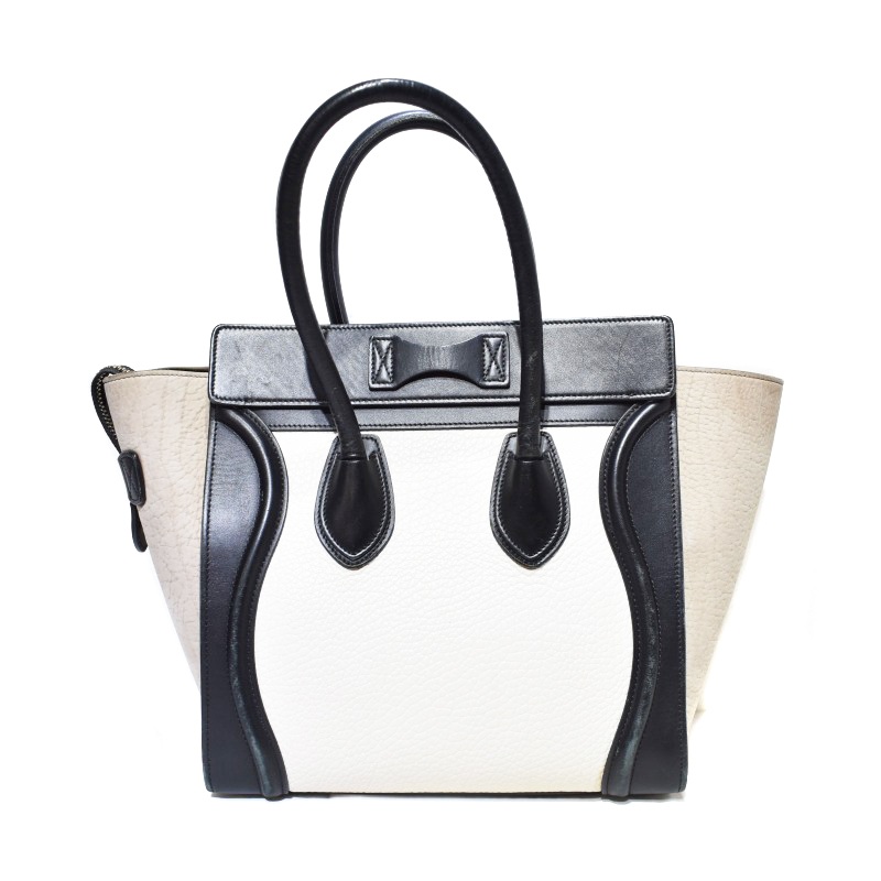 CELINE セリーヌ ラゲージ マイクロショッパー バイカラー たくも
