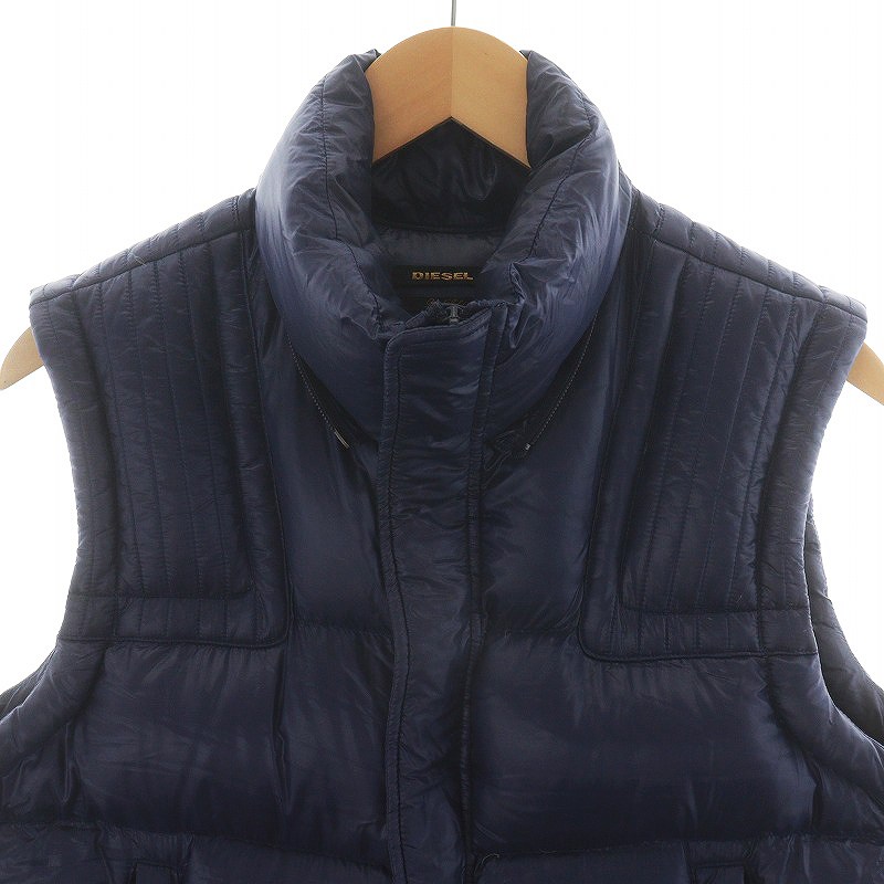 ディーゼル DIESEL ダウンベスト ナイロン M 紫 パープル /AN44