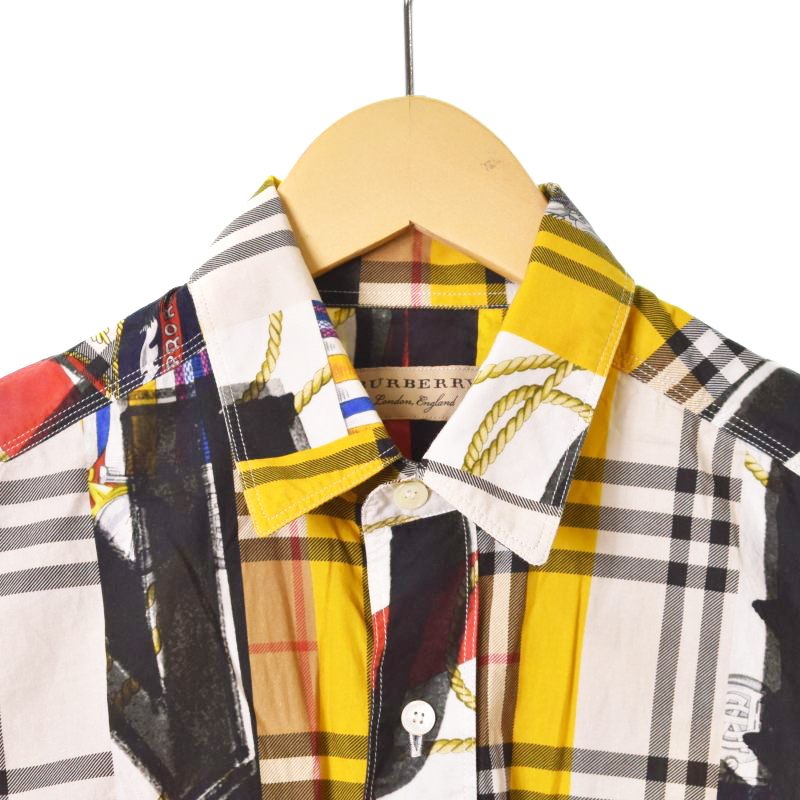 バーバリー BURBERRY Chester Mixed Print Plaid Regular Fit