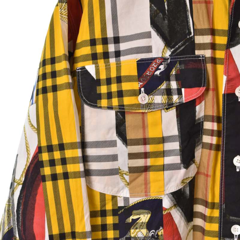 バーバリー BURBERRY Chester Mixed Print Plaid Regular Fit