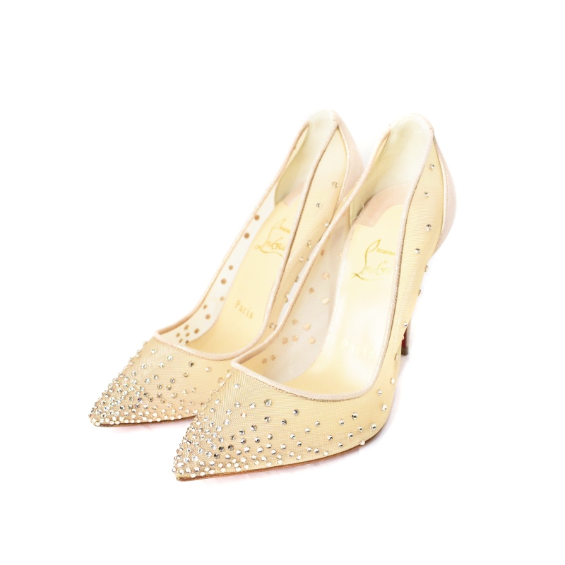 未使用品 クリスチャンルブタン Christian louboutin FOLLIES STRASS 