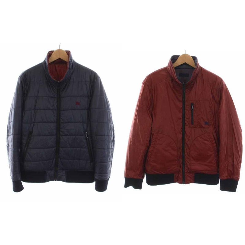 バーバリーブラックレーベル リバーシブルジップアップブルゾン 三陽