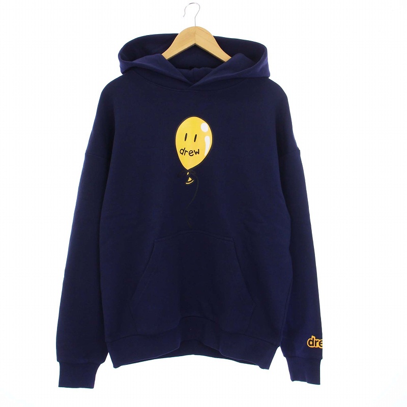 未使用品 ドリューハウス drew house joy hoodie Dark Navy プル  