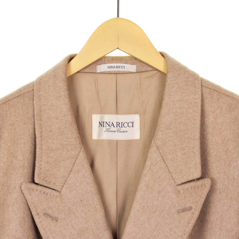 ニナリッチ NINA RICCI チェスターコート ダブル ロング カシミヤ 