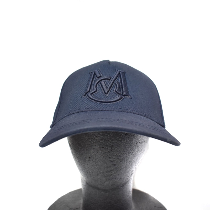 モンクレール MONCLER 22SS キャップ 帽子 ロゴ刺繍 紺 ネイビー
