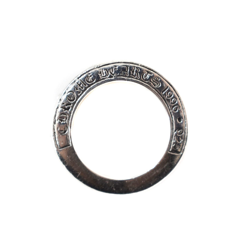 クロムハーツ CHROME HEARTS ナローVバンドリング 指輪 925 14号 銀 