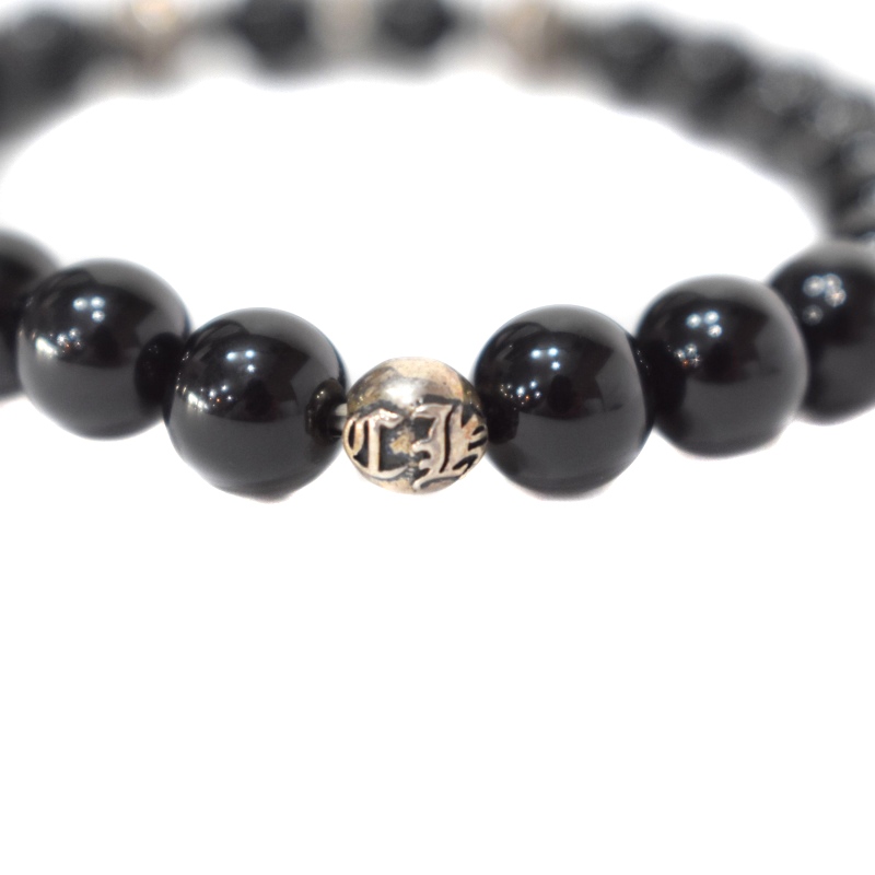 売約済 正規品 クロムハーツ 8mm オニキス ブレスレット BEAD クロス CHROME HEARTS クロムハーツ BEAD ONYX 8mm オニキス ビーズ