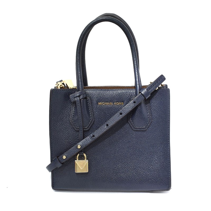 マイケルコース MICHAEL KORS 2WAY ショルダーバッグ ハンドバッグ 紺 