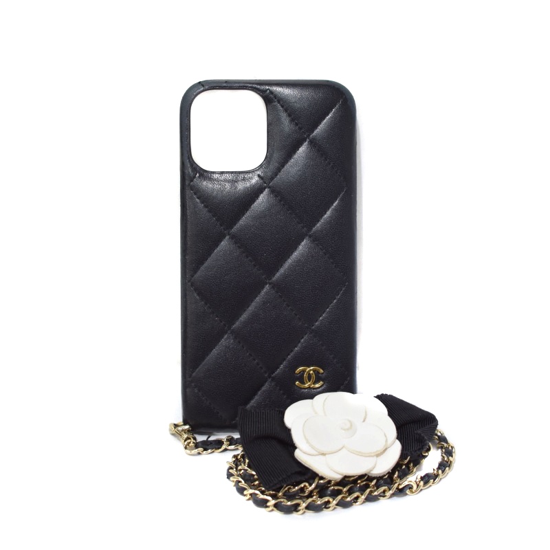 シャネル CHANEL マトラッセ ココマーク スマホケース iPhone