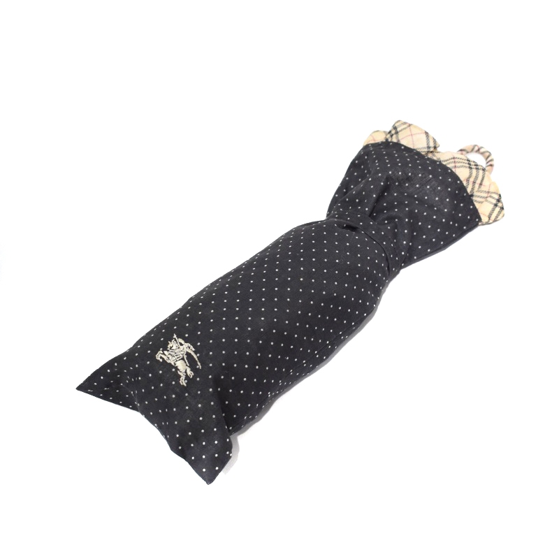 バーバリー BURBERRY ノバチェック ドット柄 フリル 折り畳み傘 日傘 バーバリー BURBERRY ノバチェック ドット柄 フリル 折り畳み傘