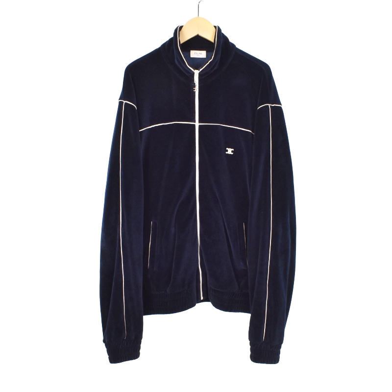 セリーヌ CELINE 21SS トリオンフ ベロアブルゾン トラックジャケット 