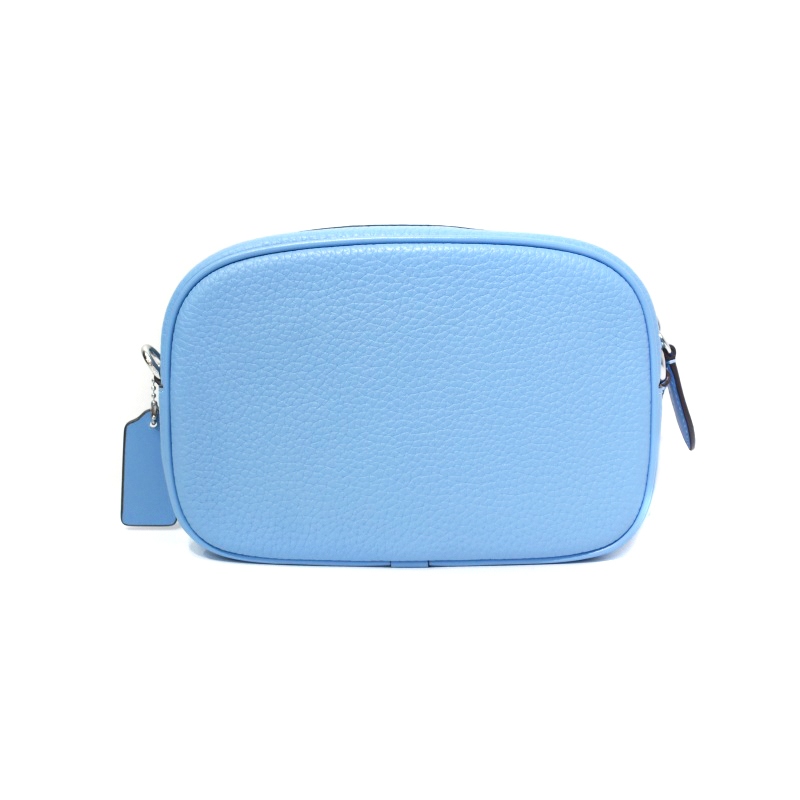 コーチ COACH ショルダーバッグ カメラバッグ レザー 水色 ライト 