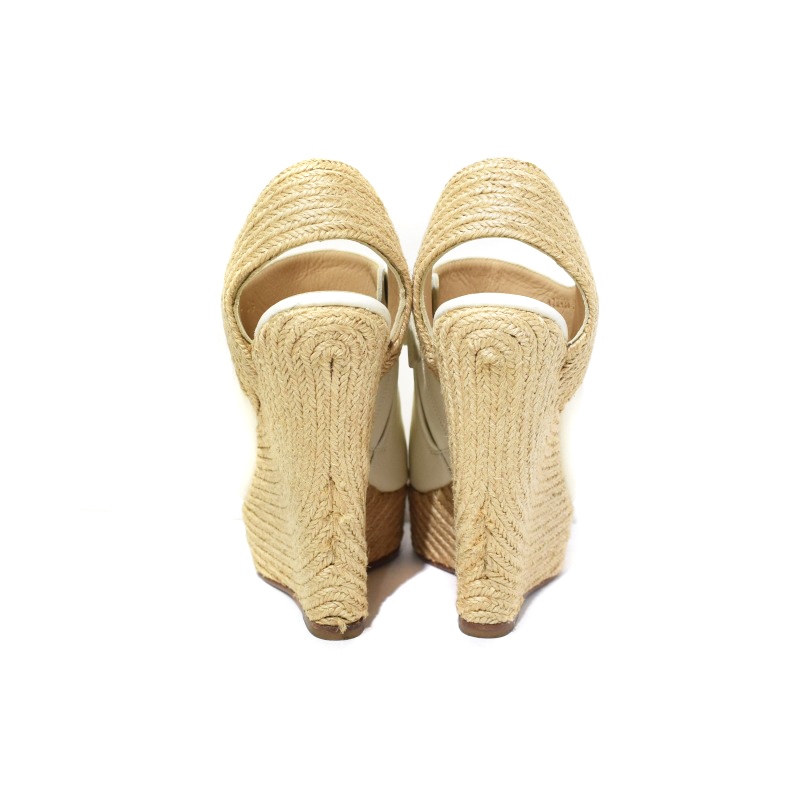 GUCCI ウェッジヒール サンダル White