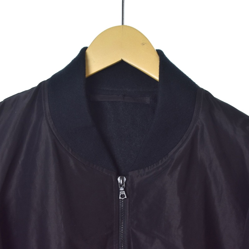 COMOLI コモリ コットンシルク MA-1 24SS Z01-04005 COMOLI コモリ 24SS コットンシルクMA-1 ジャケット ブラック