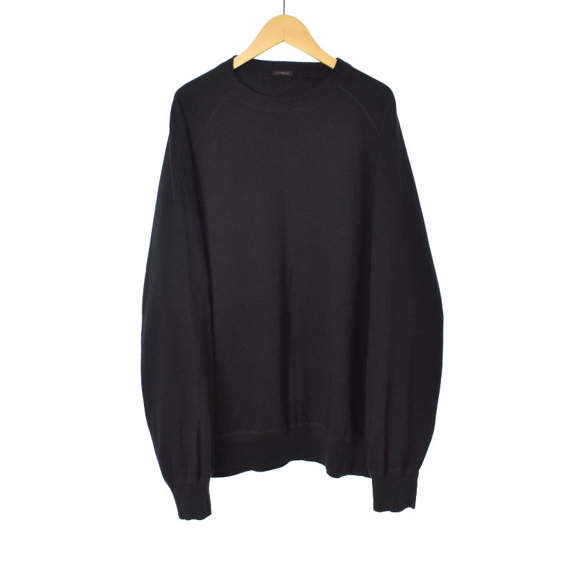 コモリ COMOLI 24SS GARMENT DYED SWEAT CREW NECK 製品染裏毛 