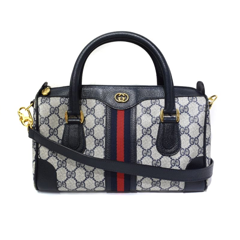 グッチ GUCCI オールドグッチ GG柄 シェリーライン ボストン  