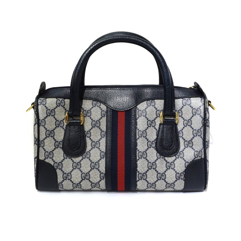 【最終値下げ】オールドグッチ シェリーライン GG柄 ボストン ハンドバッグ GUCCI オールドグッチ シェリーライン GG柄 レザーボストン