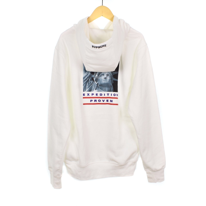 Supreme フード付きパーカー ホワイト/レッド Supreme ボックスロゴ パーカーWhite 2021シュプリーム Supreme BOX