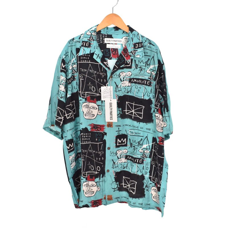 未使用品 ワコマリア WACKO MARIA JEAN-MICHEL BASQUIAT S/S HAWAIIAN 