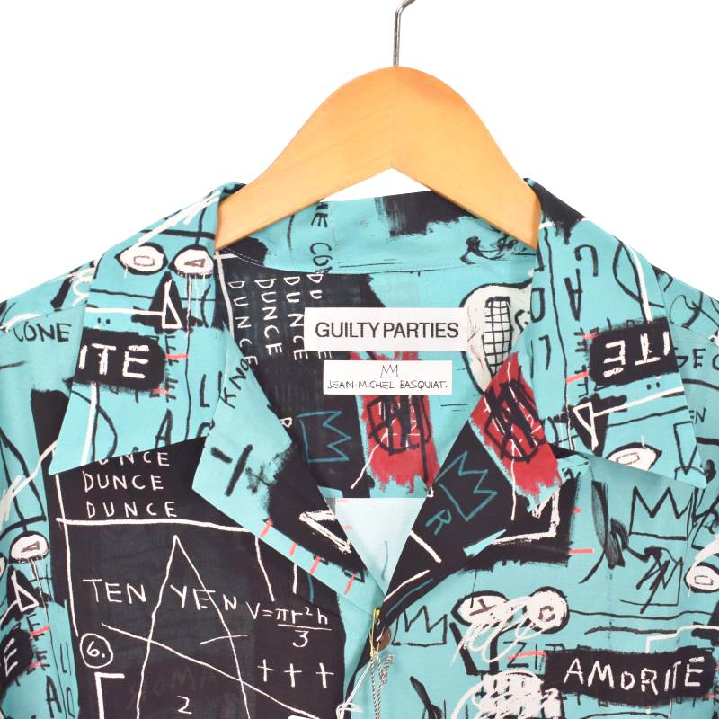 未使用品 ワコマリア WACKO MARIA JEAN-MICHEL BASQUIAT S/S HAWAIIAN 