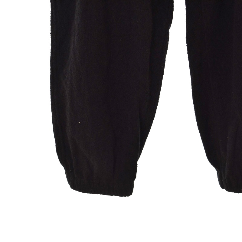 コモリ COMOLI 23SS シルクパイル ドローストリングパンツ 2 黒  