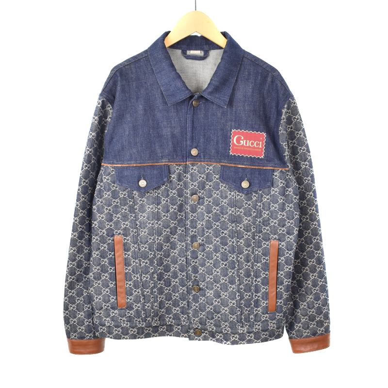 グッチ GUCCI 21SS エコ ウォッシュド オーガニックデニムジャケット G  