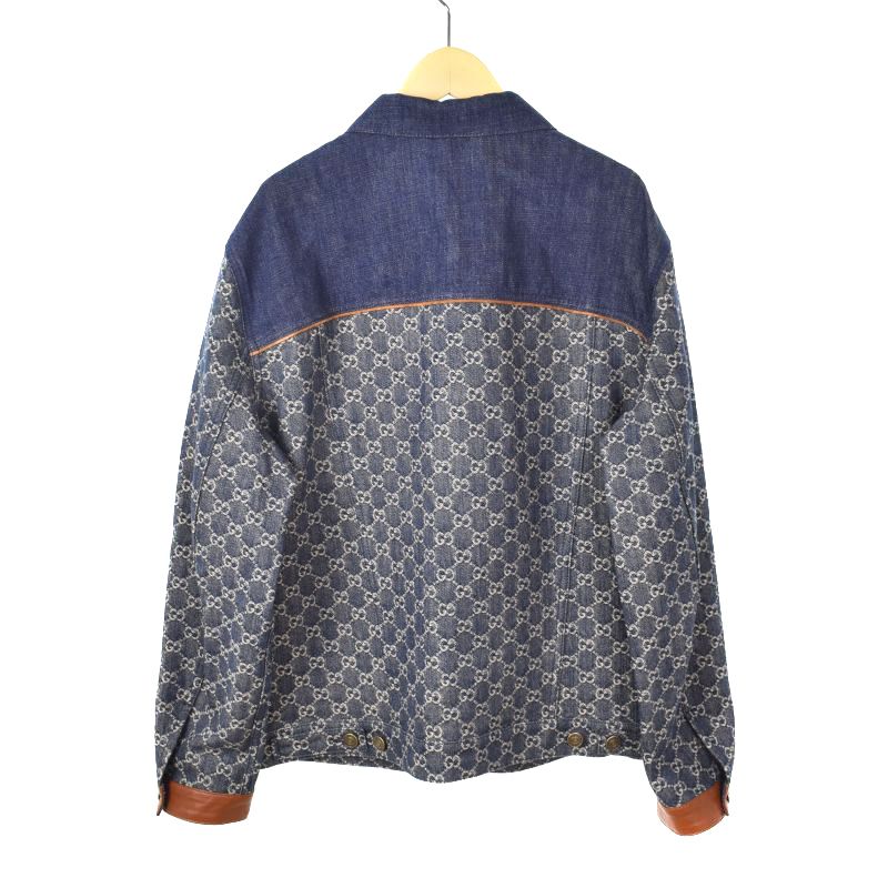 グッチ GUCCI 21SS エコ ウォッシュド オーガニックデニムジャケット G 
