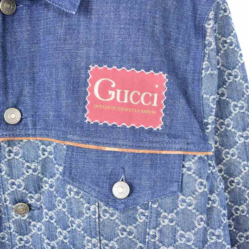 グッチ GUCCI 21SS エコ ウォッシュド オーガニックデニムジャケット G