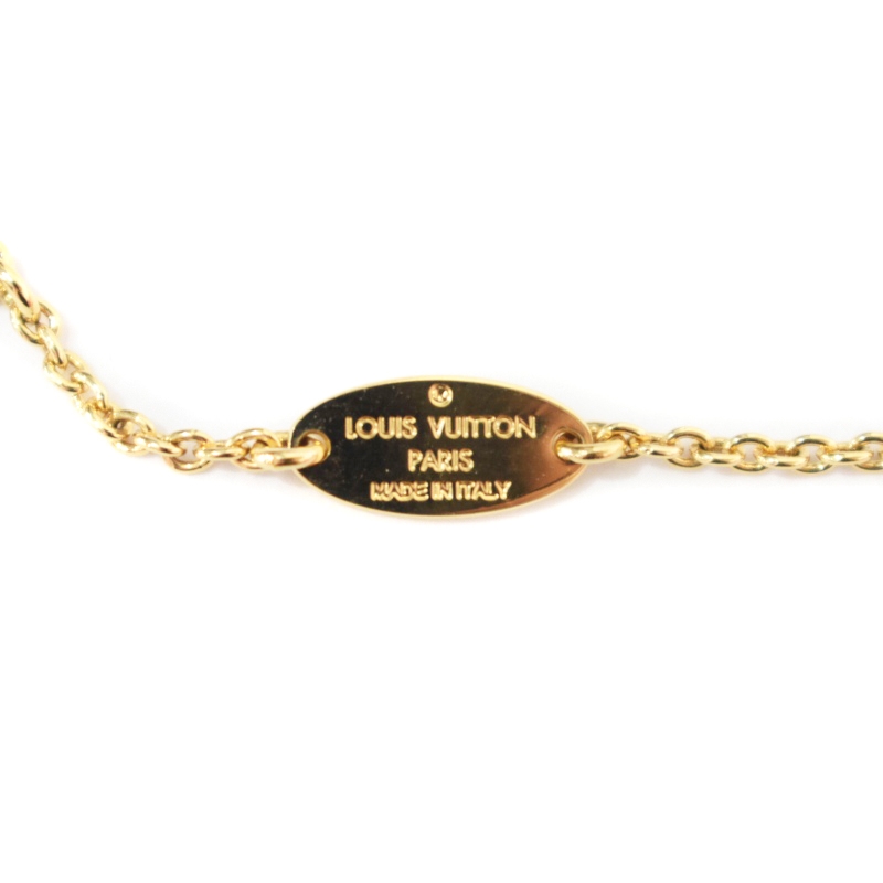 ルイヴィトン LOUIS VUITTON コリエ ルルグラム ネックレス ゴールド