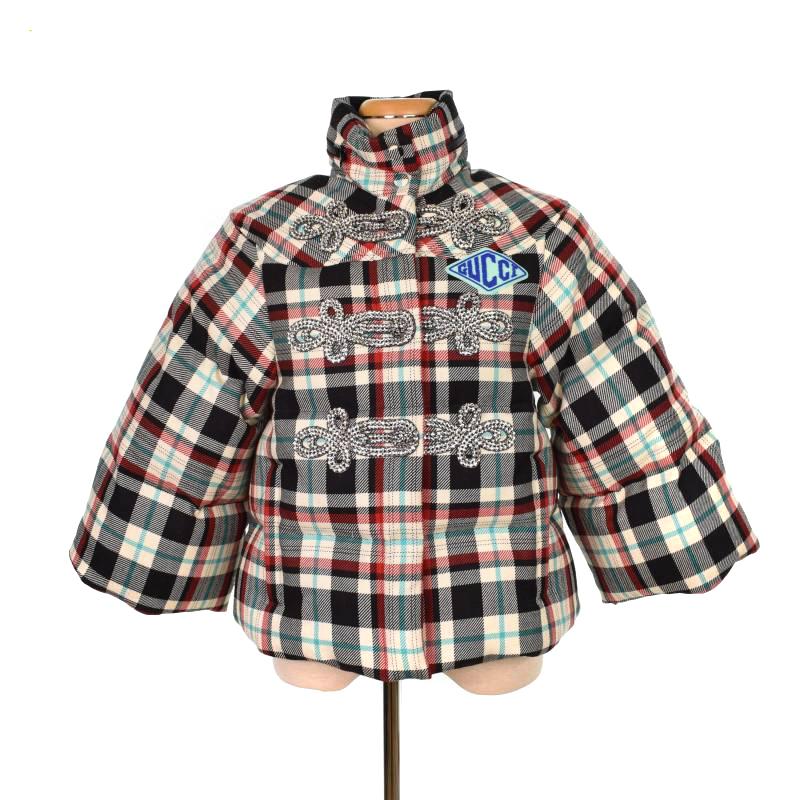 グッチ GUCCI 18AW ビジュー装飾 フード ダウンジャケット グッチ GUCCI 18AW ビジュー装飾 フード ダウンジャケット