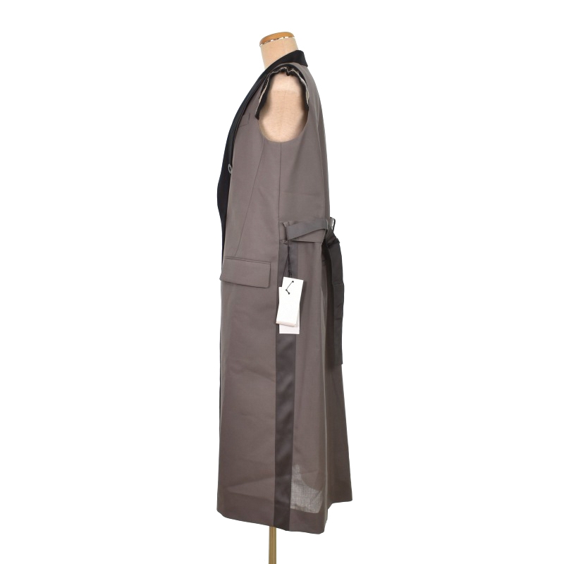 未使用品 サカイ sacai 23SS ロングドレス ジレ ベスト ジャケット 2 