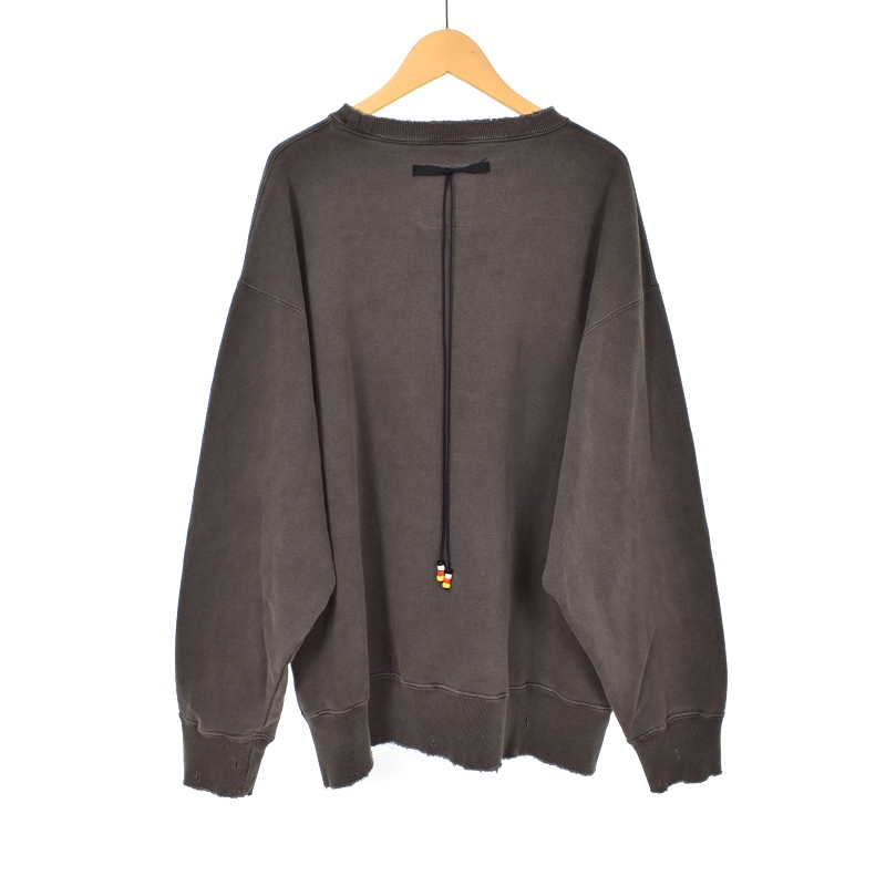 アンセルム ANCELLM MICKEY PRINT DAMAGE SWEAT SHIRT ミッキー 