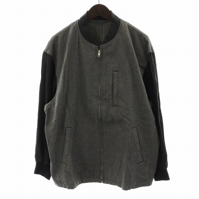 90s コムデギャルソンオム田中オム切替ニットメンズグレー