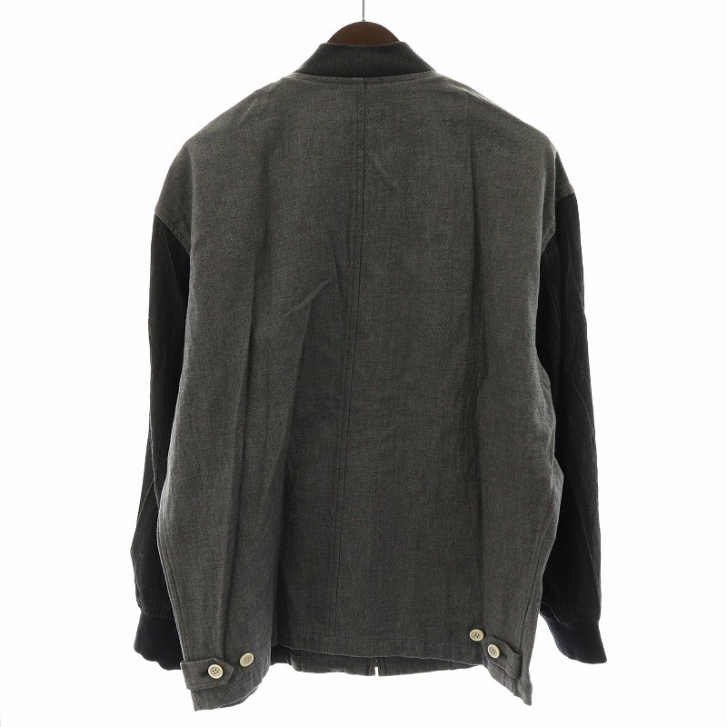 90s コムデギャルソンオム田中オム切替ニットメンズグレー