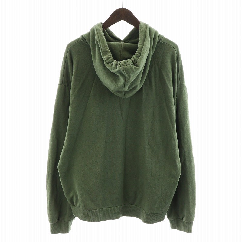 【貴重カラー！】celine◆クラシックロゴパーカー プルオーバー カーキXL 貴重カラー！】celine◇クラシックロゴパーカー プルオーバー カーキXL