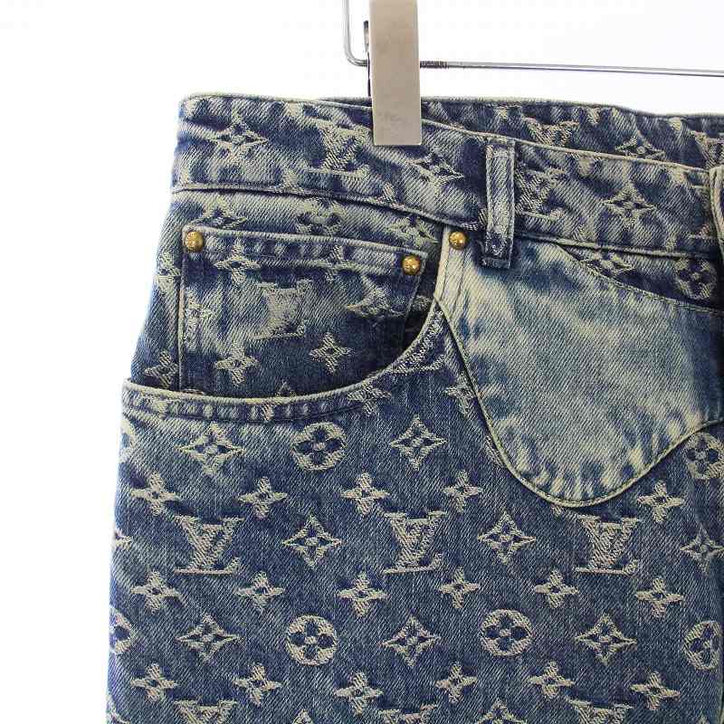 極美品⭐️ LOUIS VUITTON パッチワーク デニムパンツ ジーンズ 38 極美品⭐️ LOUIS VUITTON パッチワーク デニムパンツ ジーンズ