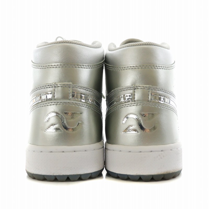 ナイキ NIKE AIR JORDAN 1 HIGH GOLF NRG GIFT GIVING metallic silver 
