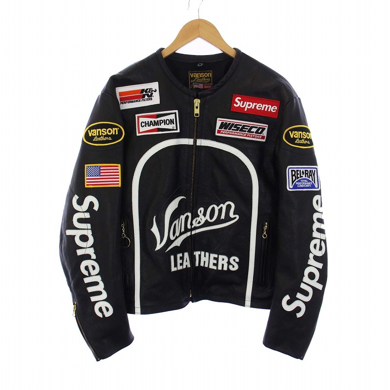 シュプリーム SUPREME VANSON 17SS Leather Star Jacket レザー 