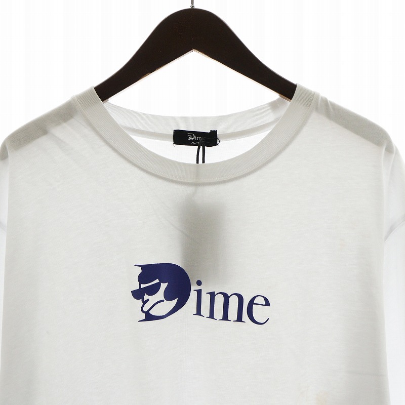 Dime クラシックノイズTシャツ　ホワイト　XL Dime クラシックノイズTシャツ ホワイト XL