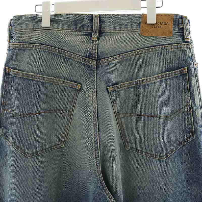 未使用品 バレンシアガ BALENCIAGA UNISEX Destroyed Baggy Jeans 