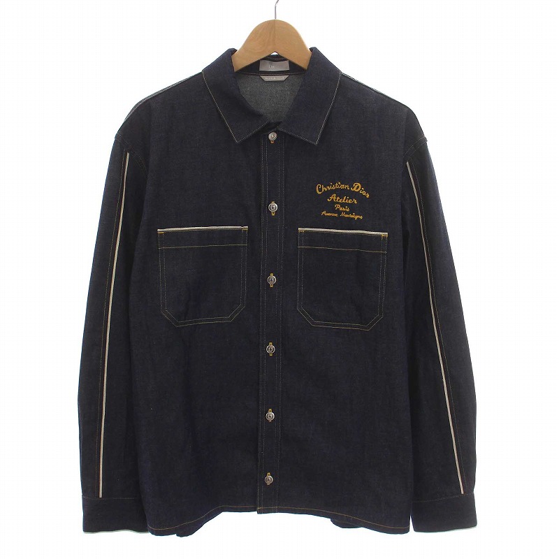 DIOR ATELIER オーバーデニム シャツ Dior HOMME ディオールオム Dior HOMME 21AW ATELIER刺繍 アトリエ オーバー