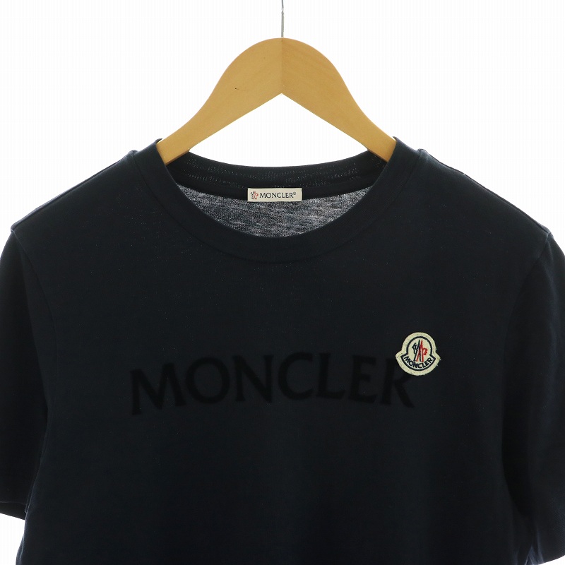 モンクレール MONCLER Tシャツ カットソー 半袖 フロックロゴ XS