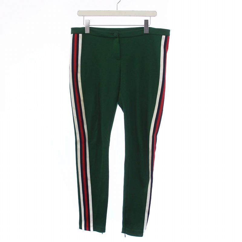 グッチ GUCCI トラックパンツ ジャージ シェリーライン L 緑 グリーン  
