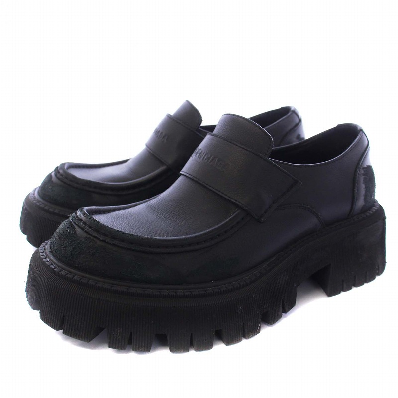 バレンシアガ　 balenciaga ローファー　メタル　38 2025年最新】BALENCIAGA カラー：ブラック系 ローファー・革靴の