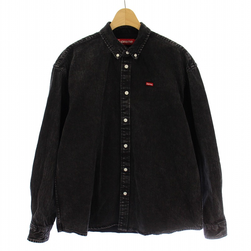 supreme Small Box Shirt Washed Black Supreme Small Box Shirt