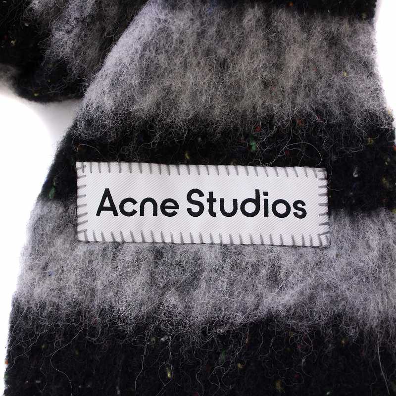 黒 マフラー acne studios 人気ブランド 通販サイト Acne Studios