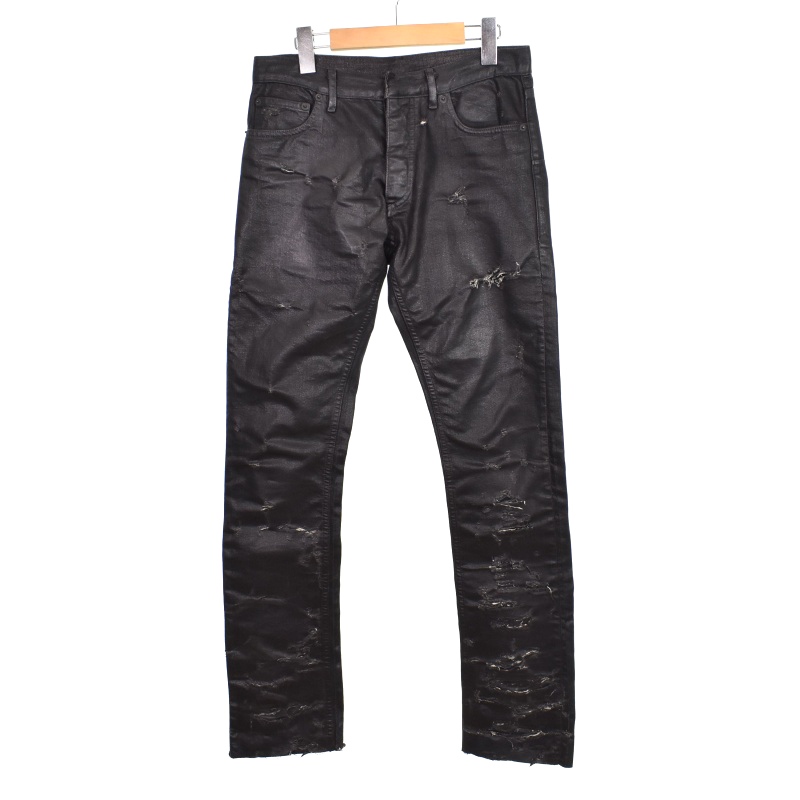 ディオール オムコーティング ブラックデニム 28